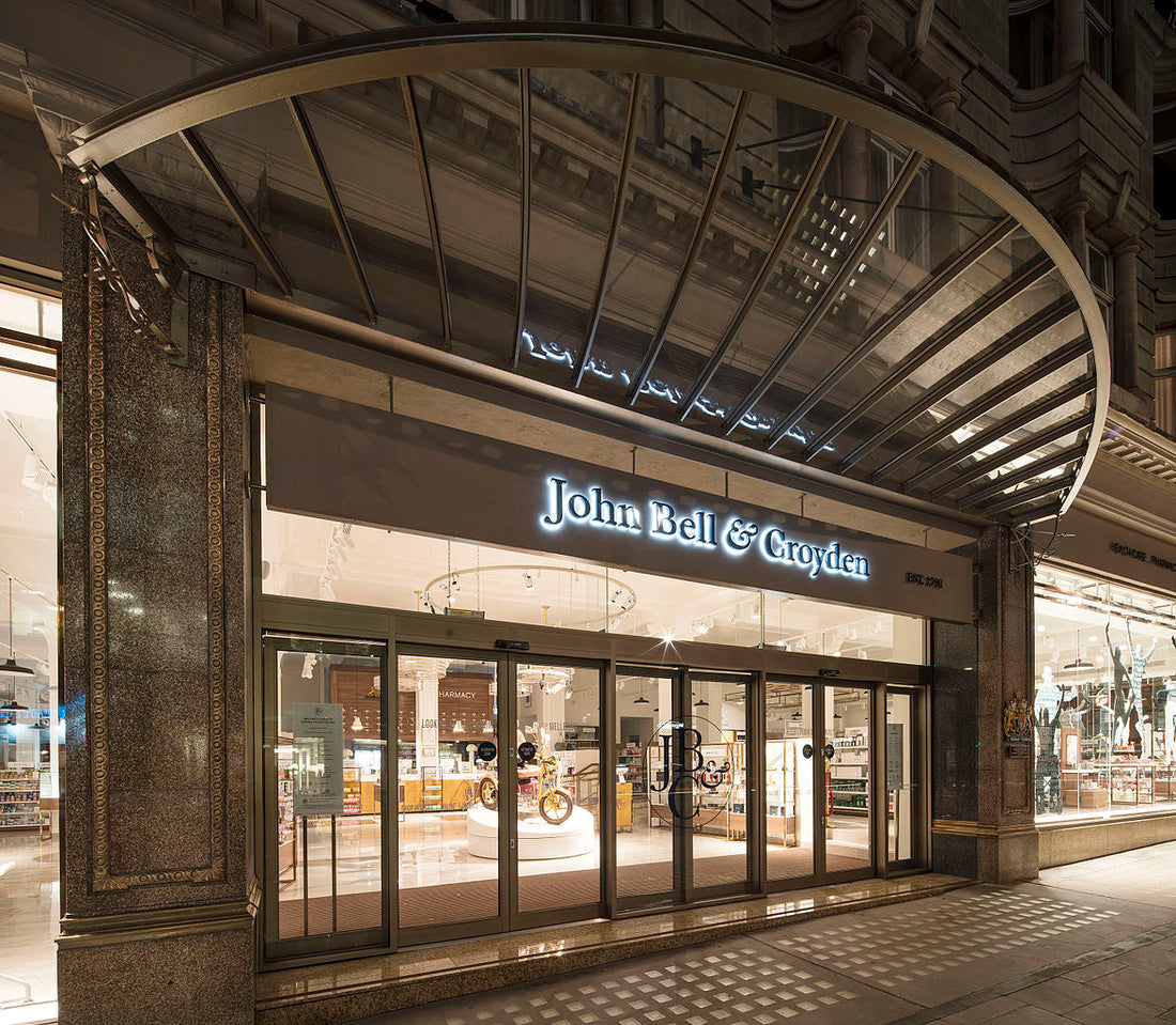 John Bell & Croyden Pharmacy in London, stockists of the SELFCHECK premium range of self-test health checks. Copyright CC BY-SA 4.0