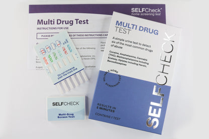 SELFCHECK Multi-Drug Test components
