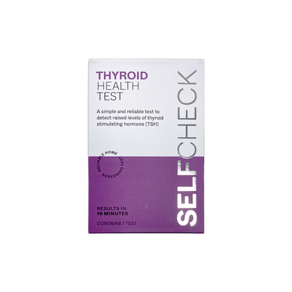 SELFCHECK Thyroid Health Test - a self-testing kit for the measurement of TSH levels in a finger prick blood drop