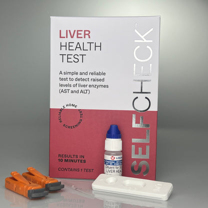 Liver health self-test kit components