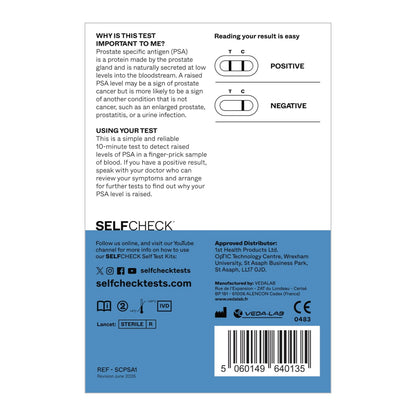 Back of SELFCHECK PSA Box